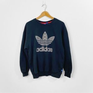 adidas | Black Crewneck w/ Snakeskin Logo